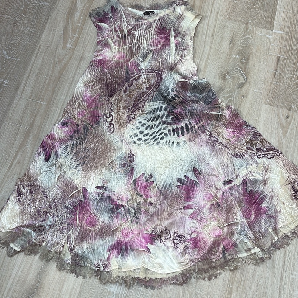 Komarov Colorful Textured Sleeveless Dress